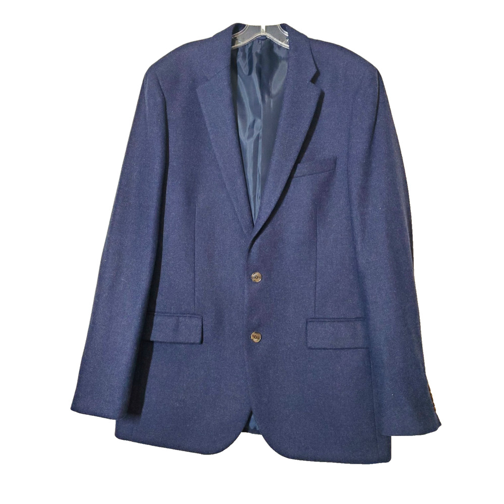 J Crew Mens 42L Blazer Thompson‎ Sport Coat Navy Blue Wool Lined Classic